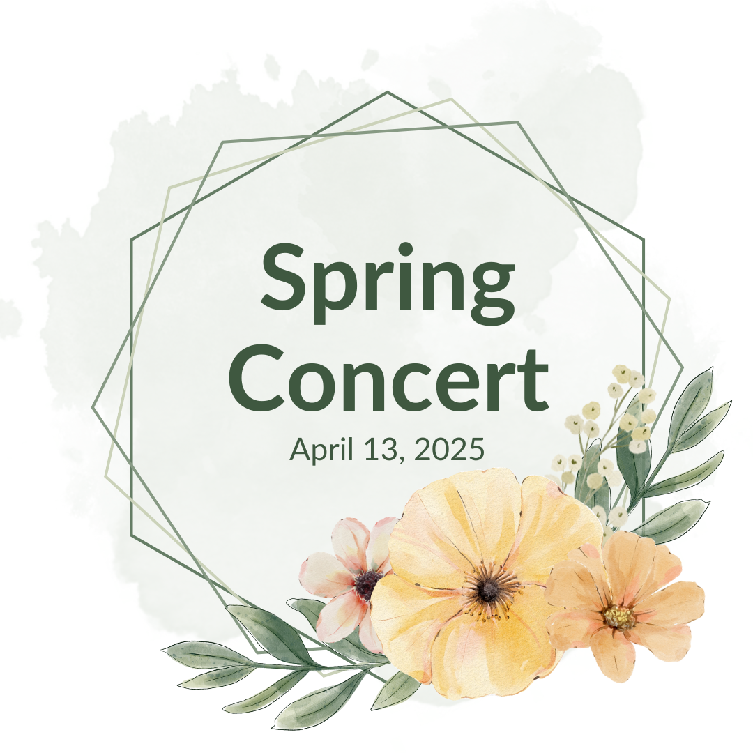 Image Coming Soon: 2025 Spring Concert; Sunday, April 13, 2025